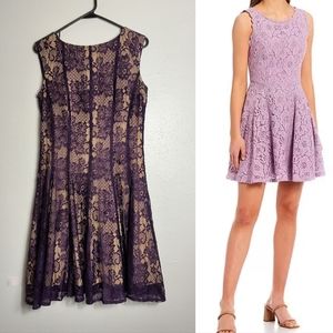 DB established 1962 Lace Dress Women's Size 12 Plum Purple Casual